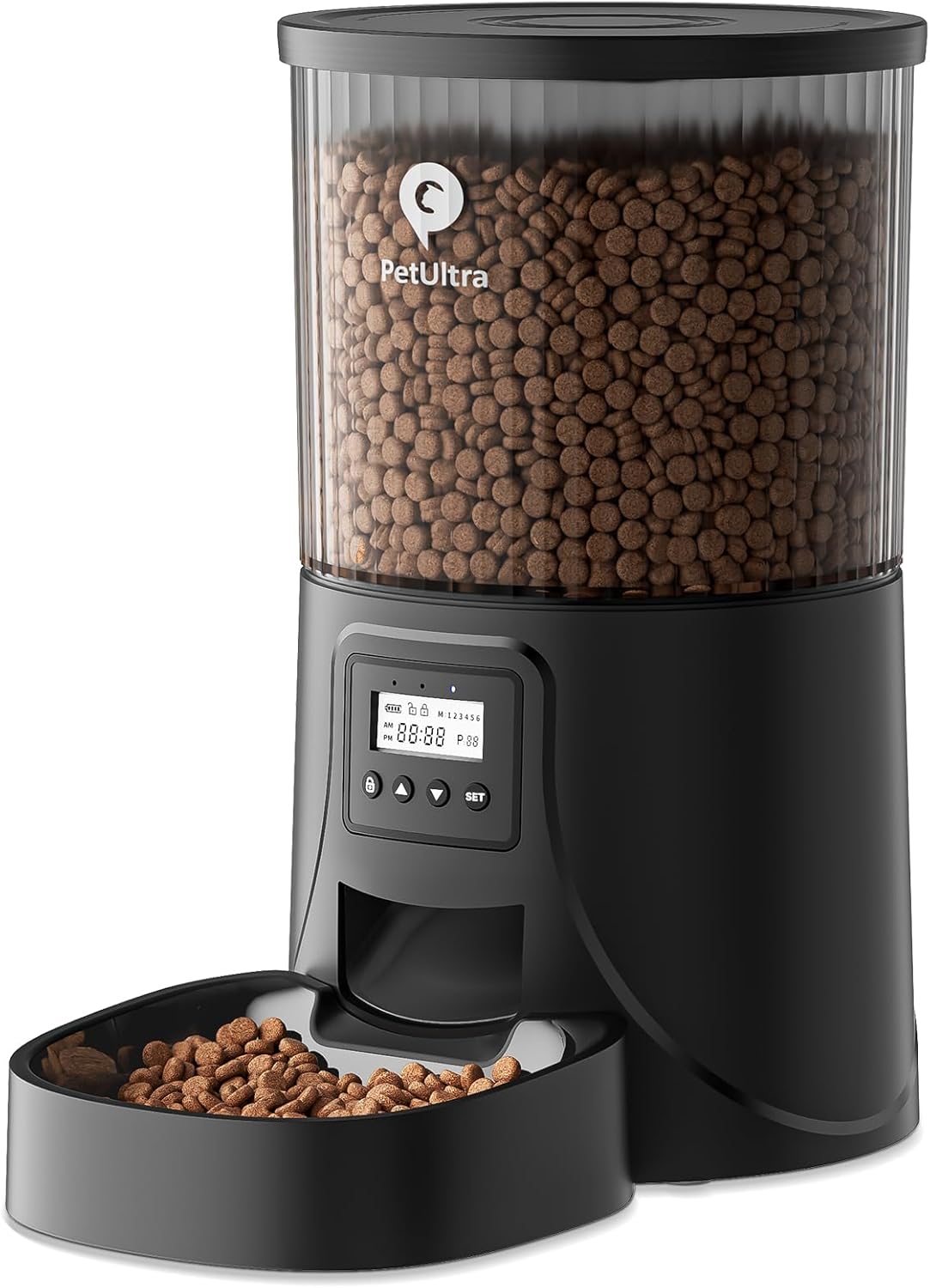 Automatic Cat Feeder: 4L Timed Cats Food Dispenser Programmable | Easy to Set, Dual Power, Precise Portion, Auto Pet Feeder with Desiccant Bag, Detachable Washable for Cats and Small Dog