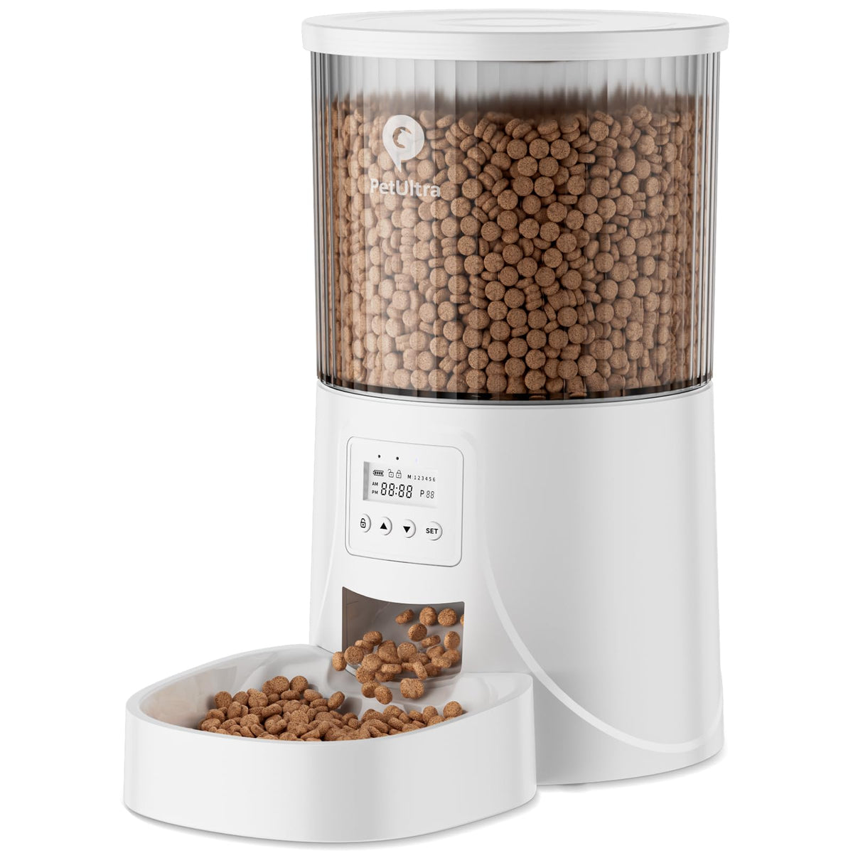 Automatic Cat Feeder: 4L Timed Cats Food Dispenser Programmable | Easy to Set, Dual Power, Precise Portion, Auto Pet Feeder with Desiccant Bag, Detachable Washable for Cats and Small Dog