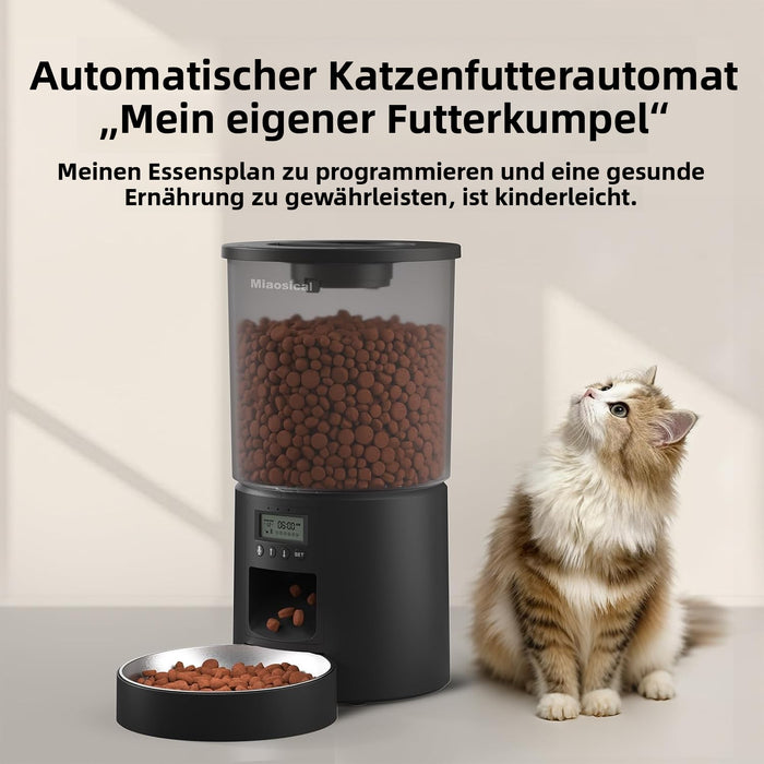 Automatischer Futterautomat für Katzen, 4,2 l