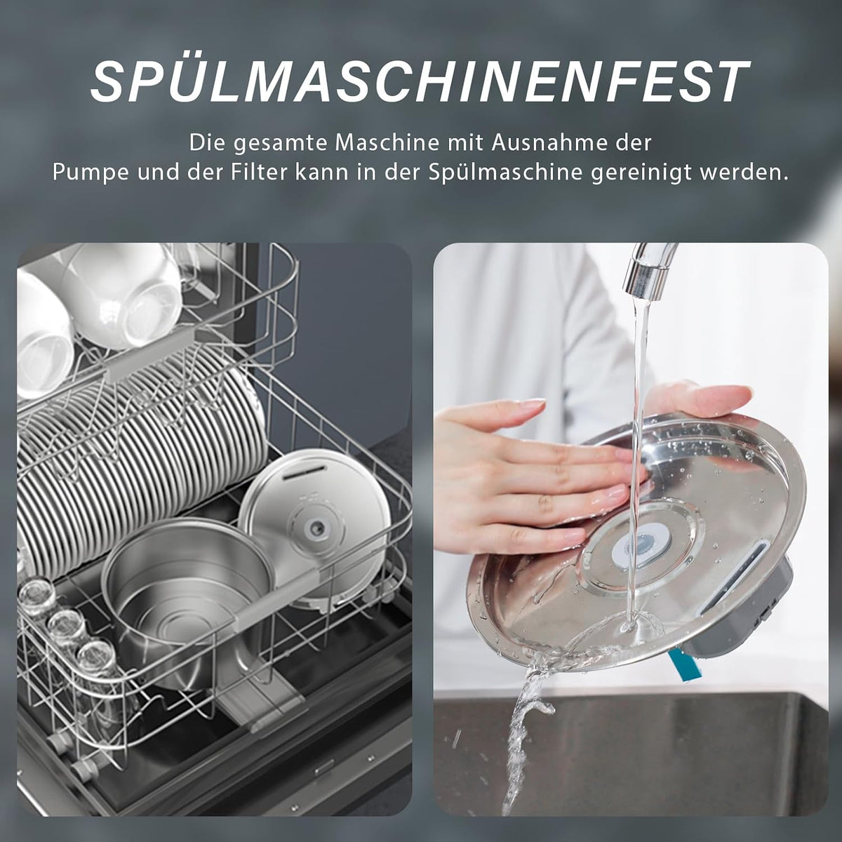 DOOOB Edelstahl-Katzenbrunnen Produktansicht 5